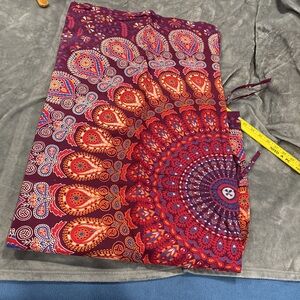 Mandala Duvet Cover, Cotton Handmade Reversible Bedding Set. Or wall hanging